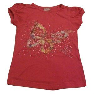 Wenchoice: Toddler Girls Small Rhinestone Butterfly Tee Size S